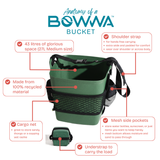 The Bowwa® GEAR BOX in Tropical Green (LARGE ONLY)