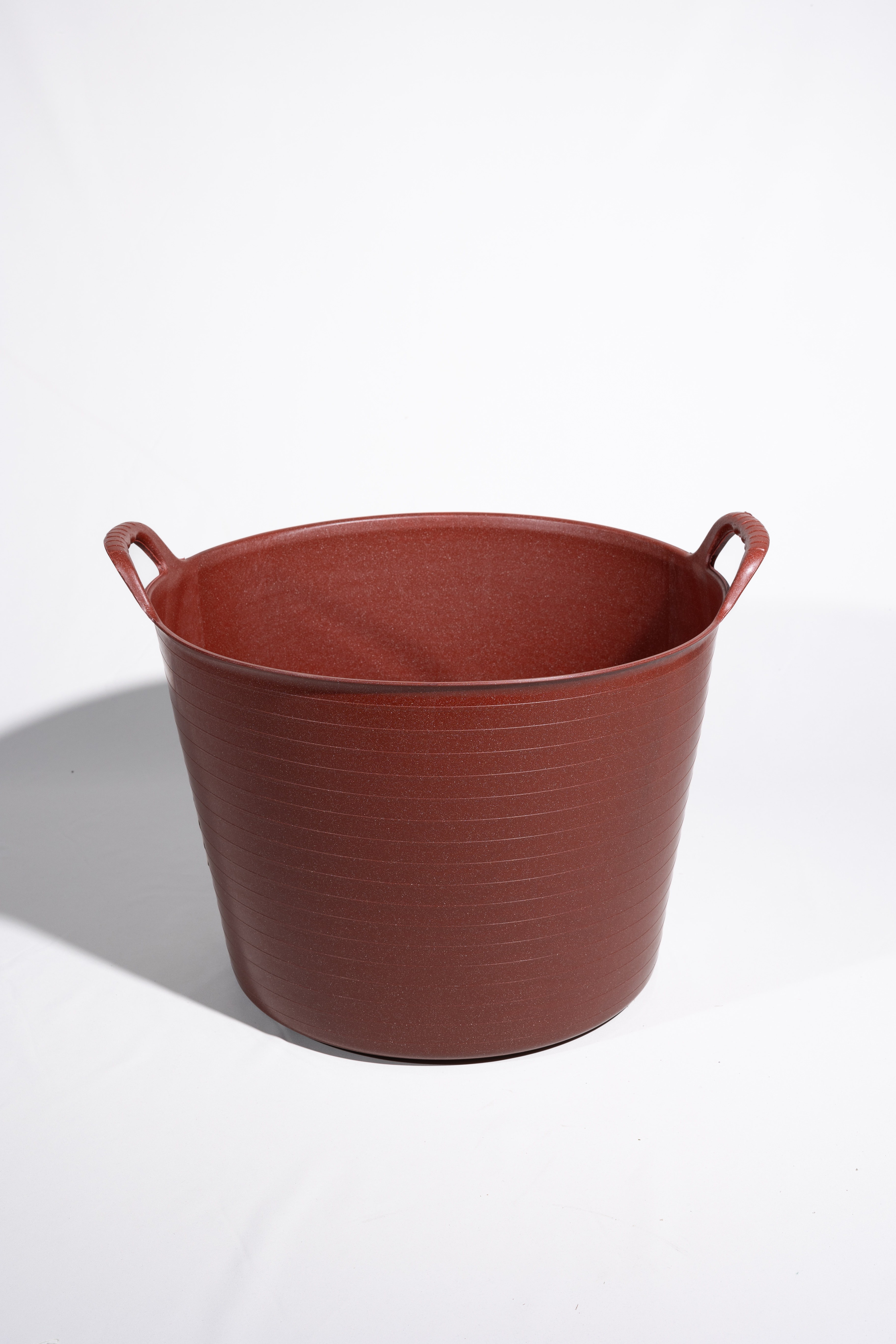 Rusty Red Bowwa Bucket on white background