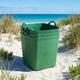 Bowwa® 43L Square Heavy-Duty Tub – Seagrass (3-Pack Bundle)