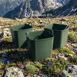 Bowwa® 27L Heavy-Duty Recycled Utility Tub - 3 Pack