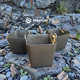 Bowwa® 27L Heavy-Duty Tub - Deep Granite (3 Pack Bundle)