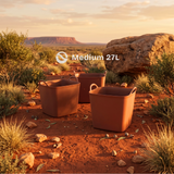 Bowwa® 27L Heavy-Duty Recycled Utility Tub - 3 Pack