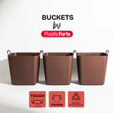 43L Square Heavy-Duty Tub - Red Earth (3-Pack Bundle)