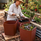43L Square Heavy-Duty Tub - Red Earth (3-Pack Bundle)