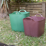 Bowwa® 27L Heavy-Duty Recycled Utility Tub - 3 Pack