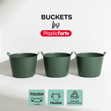 42L Round Heavy-Duty Tub – Alpine (3-Pack Bundle)