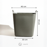 43L Square Heavy-Duty Tub - Storm (3-Pack Bundle)