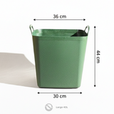 43L Square Heavy-Duty Tub – Alpine (3-Pack Bundle)